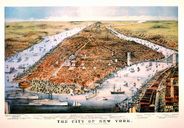 Antique Map of New York City 1876