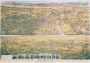 Los Angeles California 1894 Antique Map