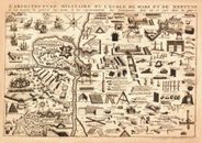 Antique Map of Military Architecture - Europe 1708