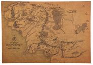 Map of Middle Earth Poster