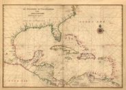 Central America 1639 Antique Map Replica