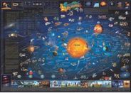 Solar System Dinos Wall MAp Poster Illustrated Cartoon 