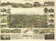 Auburn California 1887 Antique Map Replica