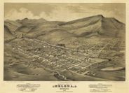 Antique Map of Helena, MT 1875