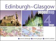 Edinburgh Glasgow Scotland City Street Map Popout compact