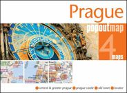Prague 3D Popout City Street Map Folded