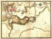 Revolutionary War Baltimore 1781 Antique Map Replica