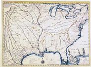 Colonial America 1718 Antique Map