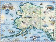 Alaska Wall Map l Xplorer Maps