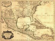 North and Central America 1703 Antique Map Replica
