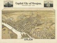 Salem Oregon 1905 Antique Map Replica