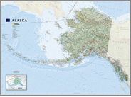 Alaska Wall Map by National Geographic