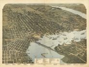 Jacksonville FL 1893 Antique Map Replica