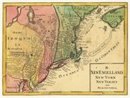 New England 1759 Antique Map Replica