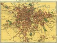 Sao Paulo Brazil 1913 Antique Map Replica