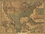 United States Mexico and West Indies 1862 Antique Map Replica
