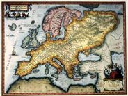 Europe 1670 Antique Map