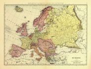 Europe 1898 Antique Map Replica