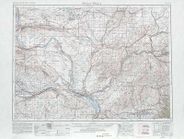 Walla Walla Folded USGS Topographic Map 1 to 250k scale