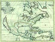 North America 1701 Antique Map Replica