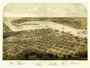 Port Huron 1867 Antique Map Replica