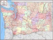 Washington Zip Code Map | Wall Map