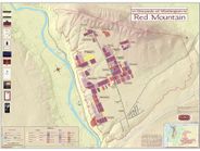Red Mountain Washington Wine Region and Vineyard Wall Map