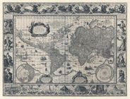 1606 World Map Antique Reproduction