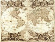 1708 World Map Antique Reproduction