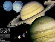Solar System Wall Map Poster National Geographic
