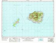 Kauai Topo USGS Wall Map Topographic