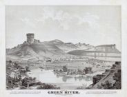 Green River Wyoming 1875 Antique Map Replica
