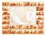 Mexico 1885 Ethnographic Map Antique Map Replica