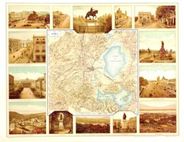 Mexico City 1885 Antique Map Replica