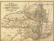 Antique Map of New York State 1857