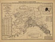 Alaska 1916 Antique Map Replica