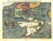 Americas 1550 Antique Map Replica