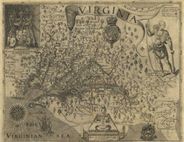 Virginia 1624 Antique Map Replica