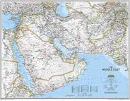 Middle East Wall Map by National Geographic