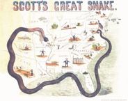 Civil War Antique Map 1861 #4, Scott's Great Snake