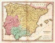 Spain 1826 Antique Map