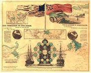 World 1858 Antique Map Replica