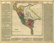 Antique Map of Peru 1822