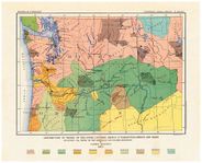 Antique Map of Northwest Indian Tribes 1894
