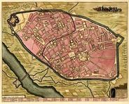 Milan 1709 Antique Map Replica