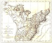 United States Historical Antique Wall Map from 1783