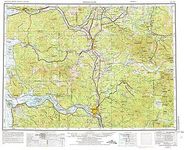 Hoquiam USGS Topo Map 1:250K Wall Maps