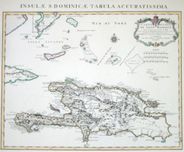 Antique Map of Hispaniola 1722