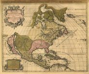 North America 1694 Antique Map Replica