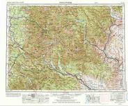Wenatchee Washington Area USGS Topographic Map 1 to 250K Scale